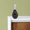Uniquewise Aluminium-Casted Modern Decorative Flower Table Vase, Two Tone Black and Silver 9.75 Inch QI004134.L - alternate 4